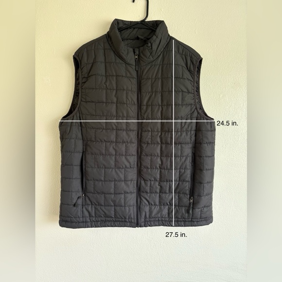Men's Charcoal Puffer Vest - Picture 1 of 10